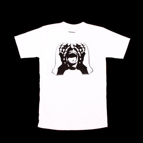 HeckleMaster logo tshirt black on white