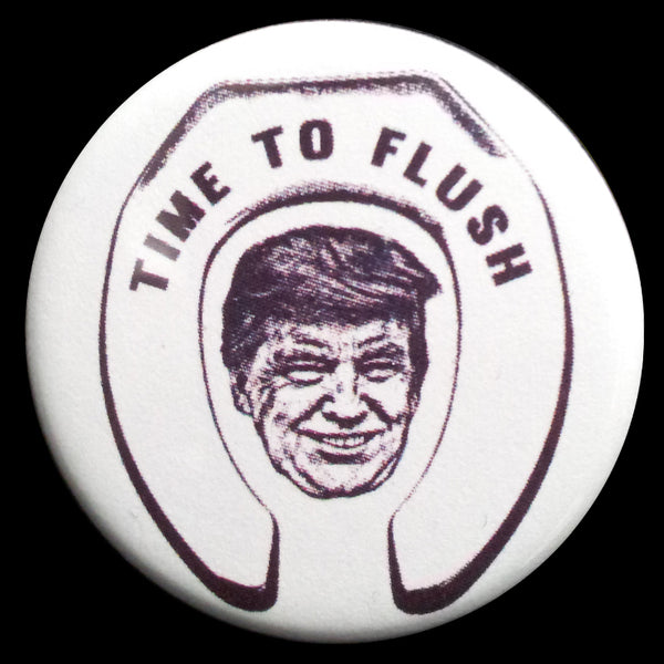 Time to Flush Donald Trump Button or Magnet
